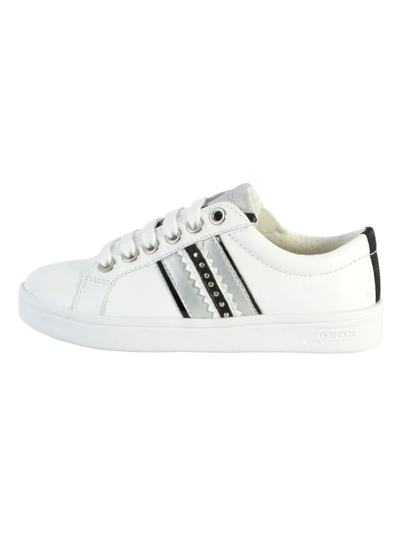 Basket Cuir Enfant Geox Djrock Gris