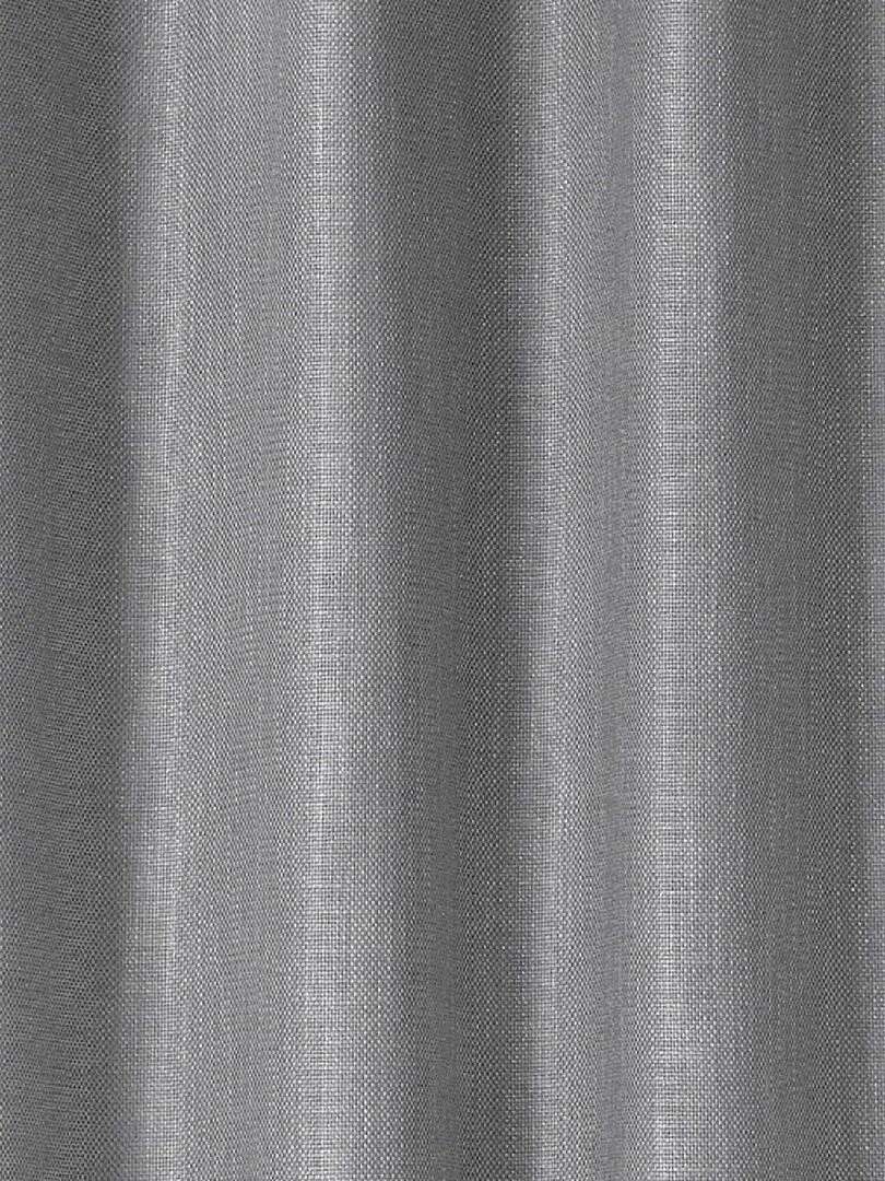 Rideau uni et naturel en poly/lin   Gris clair