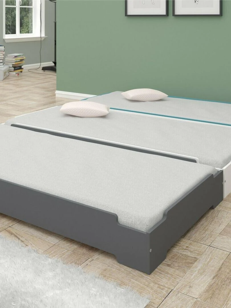 Lit empilable Stack   AKITEN RETAIL   Blanc Blanc