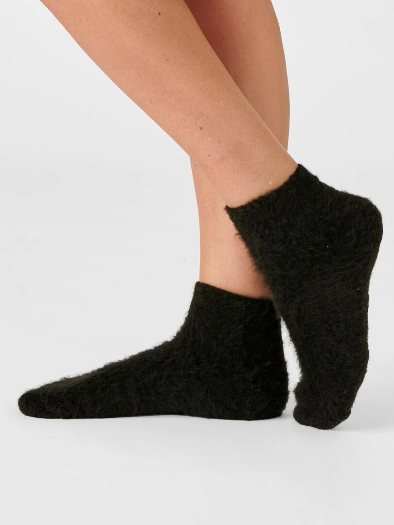 Mi chaussettes de lit réversibles Thermolactyl. Damart Noir