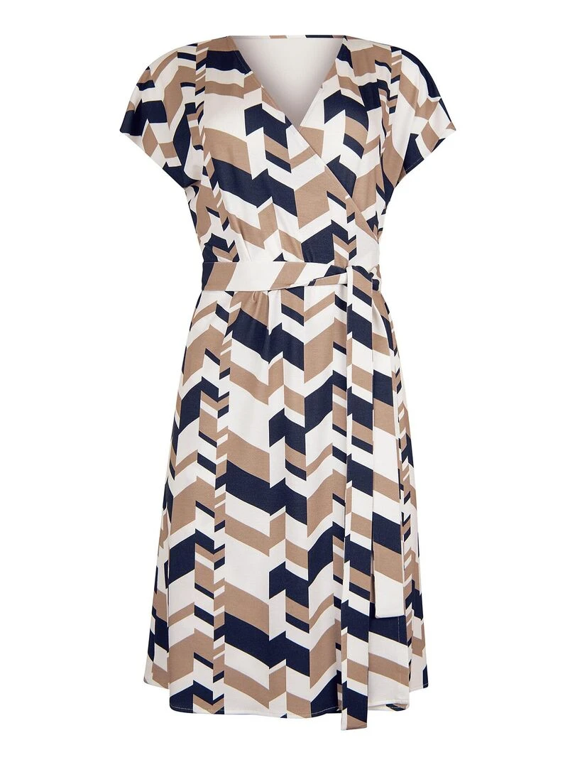 Robe estivale manches courtes Toulouse   Bleu