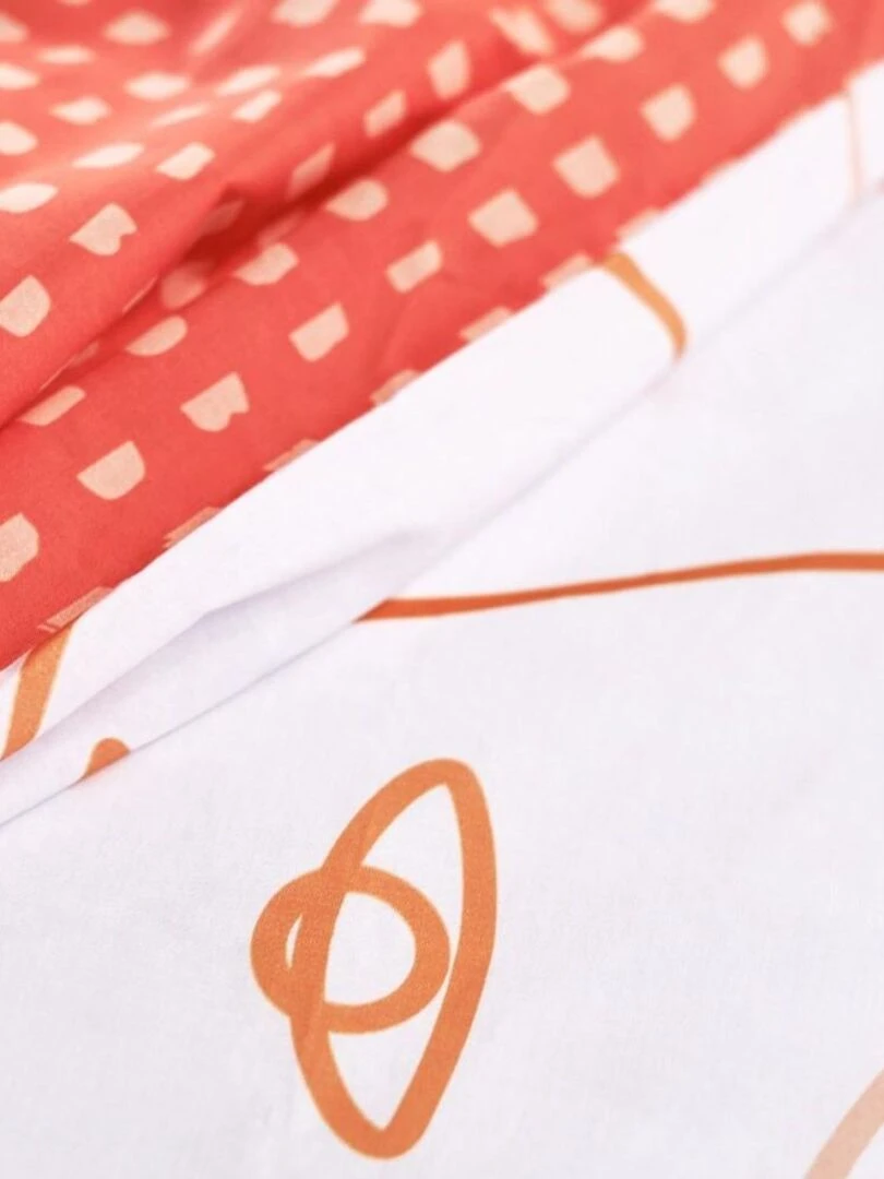 Housse de couette  Sunshine 11.40 + taie(s) 100% coton 57 fils   Orange