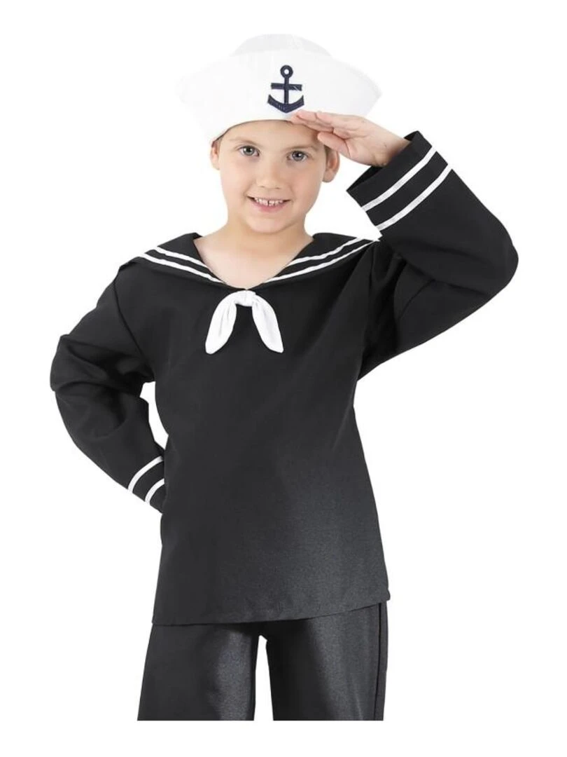 Déguisement Navy enfant Noir Noir