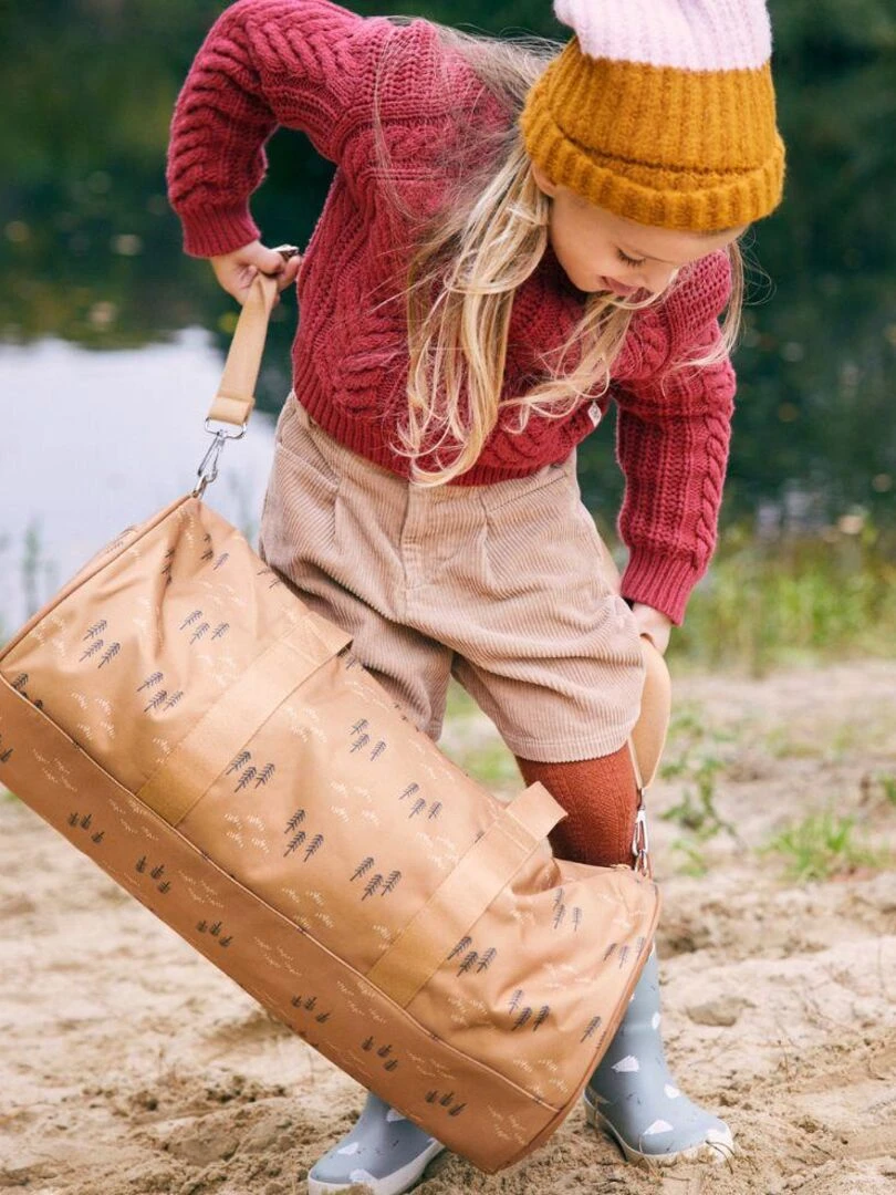 Sac week end Forêt ocre (46 x 21 cm)   Marron