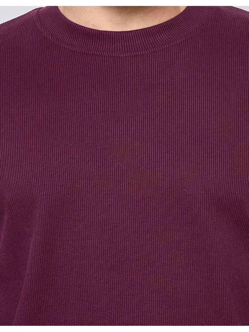 Pull Col Rond Kebello   Bordeaux