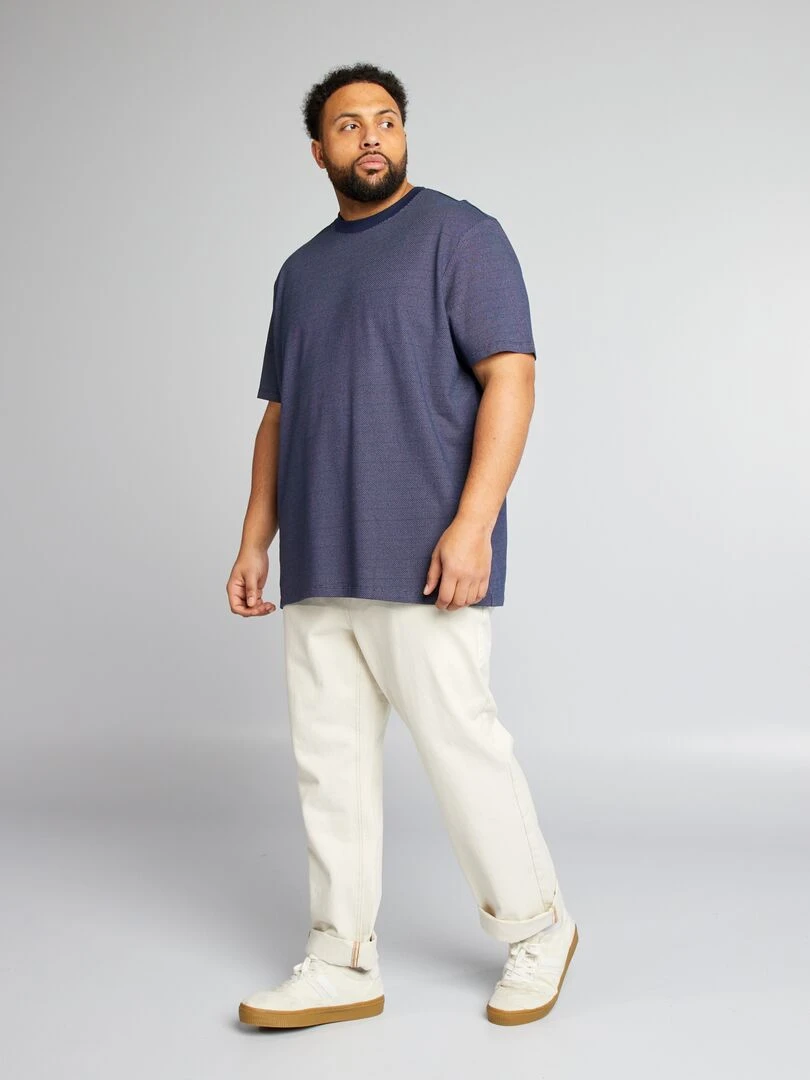 T shirt stretch manches courtes Noir