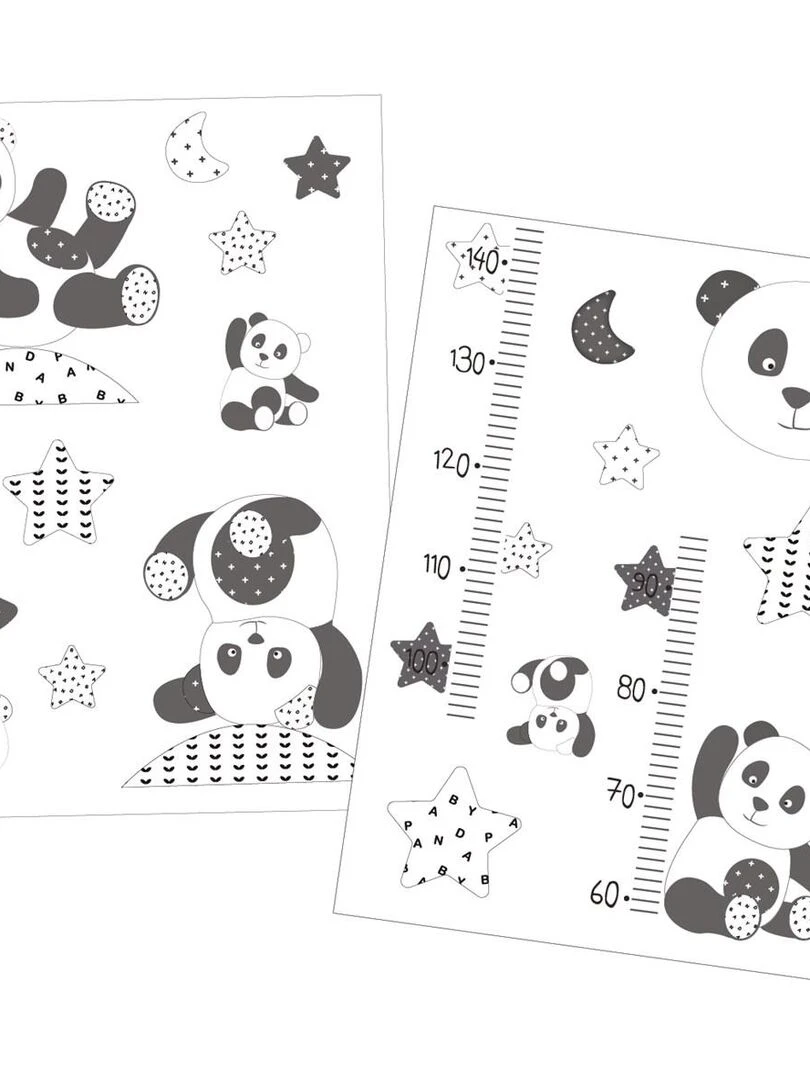 Stickers muraux 70x50cm en Adhésif gris SAUTHON Gris