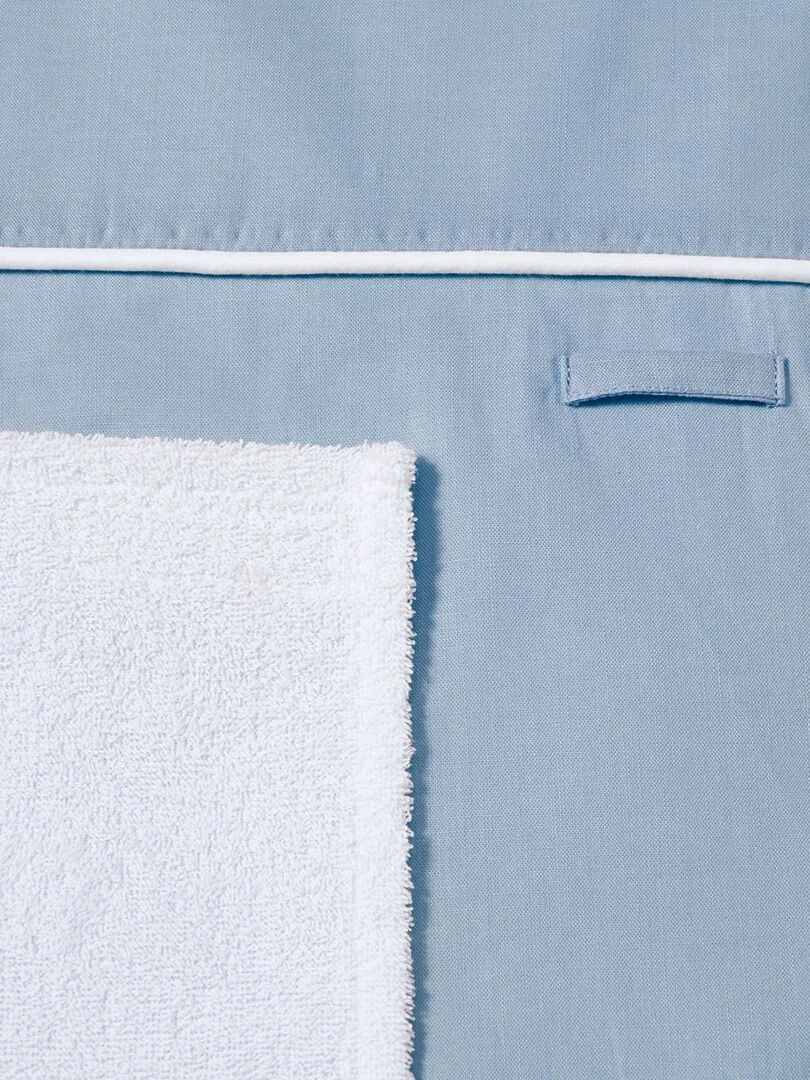 Matelas à langer lavable en coton 70 x 80 cm   Bleu