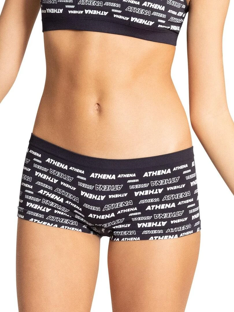 Lot de 2 shorties Sport Sans Couture by   Fille   Noir