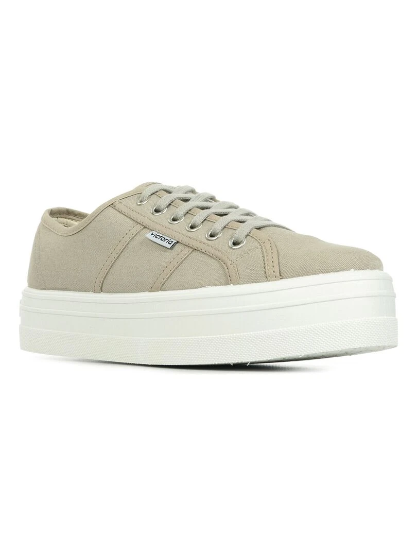 Baskets Victoria Basket Lona Plataforma Beige