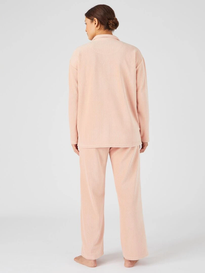 Pyjama maille velours côtelé Thermolactyl   Damart   Rose