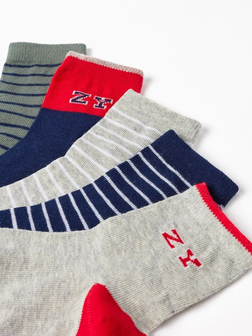 Pack 5 Paires de Chaussettes pour Garçon 'ZY' ROYALS OFF DUTY Multicolore