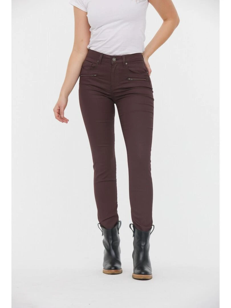 Lee Cooper Jean coton slim LC135F Bordeaux