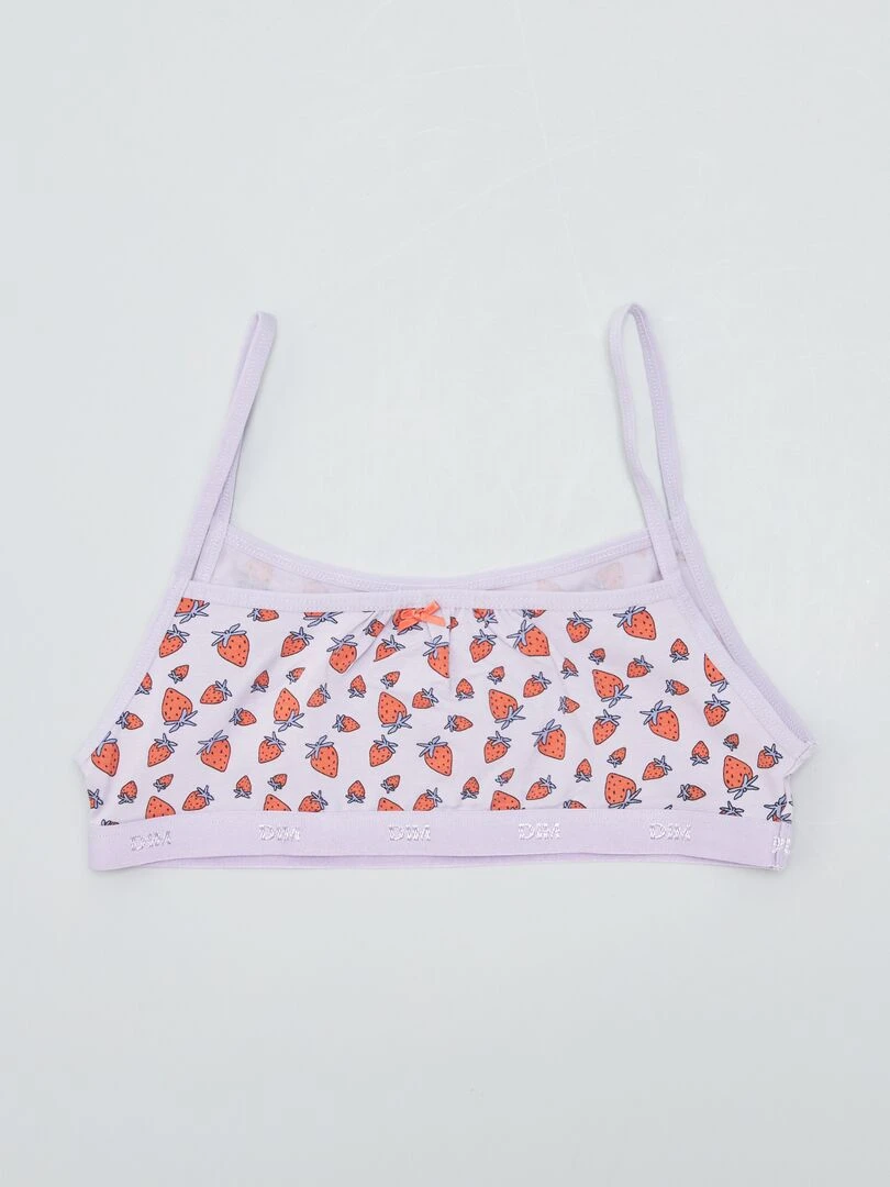Lot de 3 brassières 'DIM' Violet