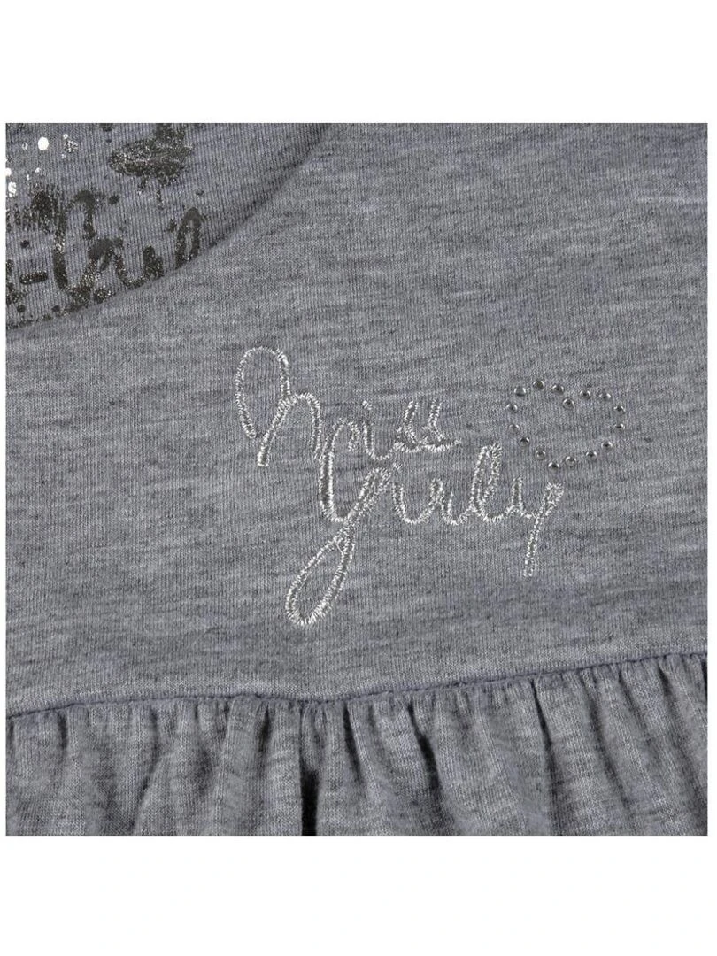 Robe fille FARZELLE   MISS GIRLY   Gris