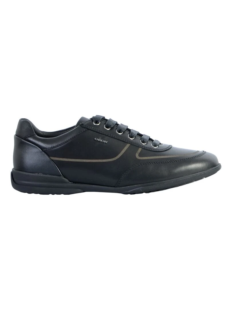 Basket Cuir Geox Timothy Noir