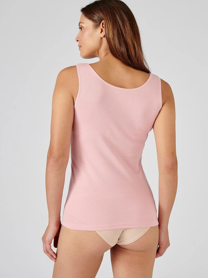 Débardeur Essential pur coton peigné   Damart   Rose