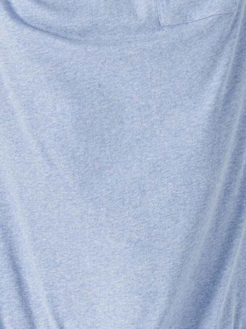 Pyjama 3 pièces short et pantalon jersey pur coton peigné   Damart   Bleu marine