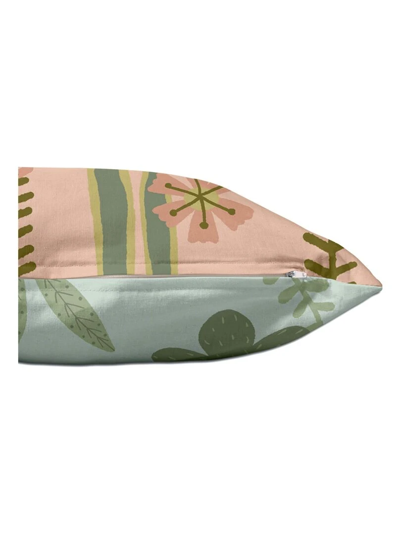 Housse de coussin Jungle life "Happyfriday"   Blanc