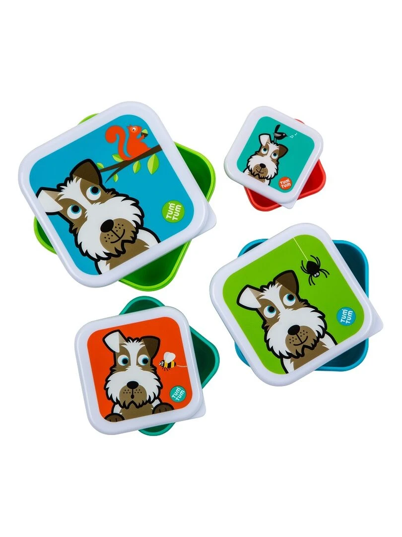 Lot de 4 Boites gigognes Scruff Multicolore