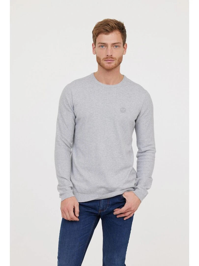 Lee Cooper Pull manches longues coton regular CORIL Gris chiné