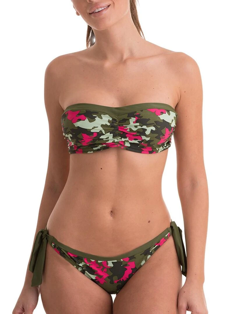 Bas de maillot de bain avec nouettes Cardo Vert