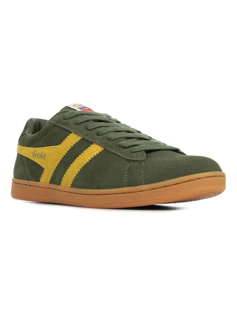 Baskets Gola Equipe Suede Vert olive