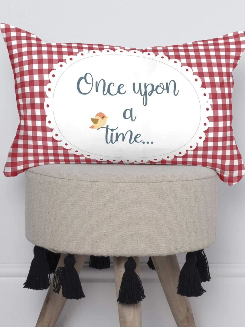 Housse de coussin Red riding hood "Happyfriday"   Blanc