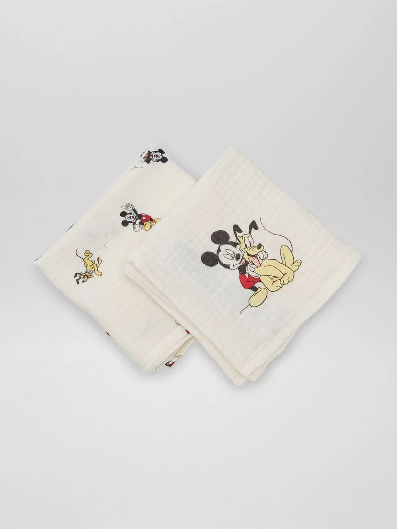 Lot de 2 langes 'Mickey' 'Disney'   Beige / Mickey