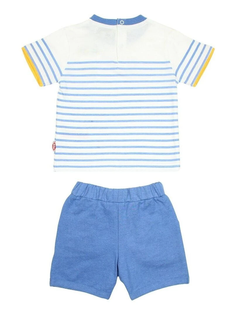 Lee Cooper Ensemble T shirt short bébé garçon Imprimé Lee Cooper Bleu