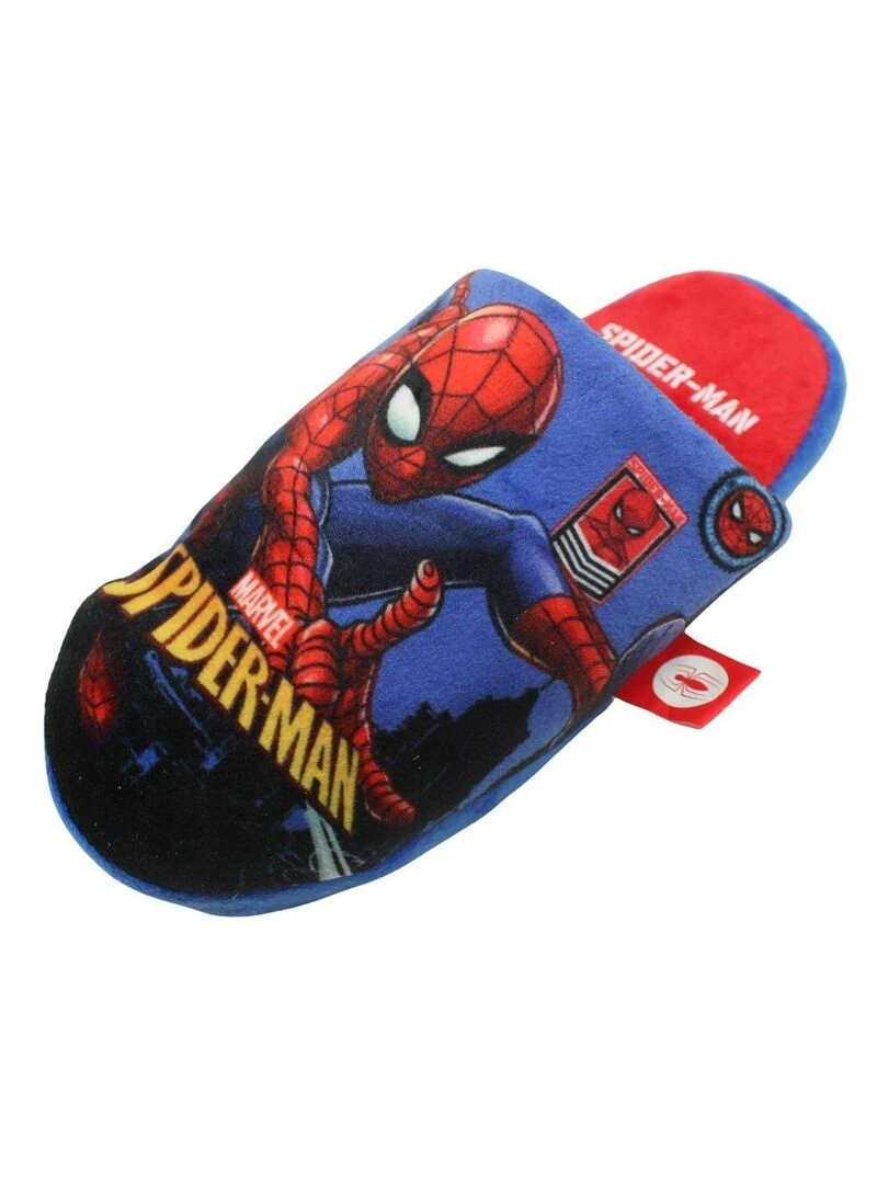 Disney   Chaussons garçon imprimé Spiderman   Bleu