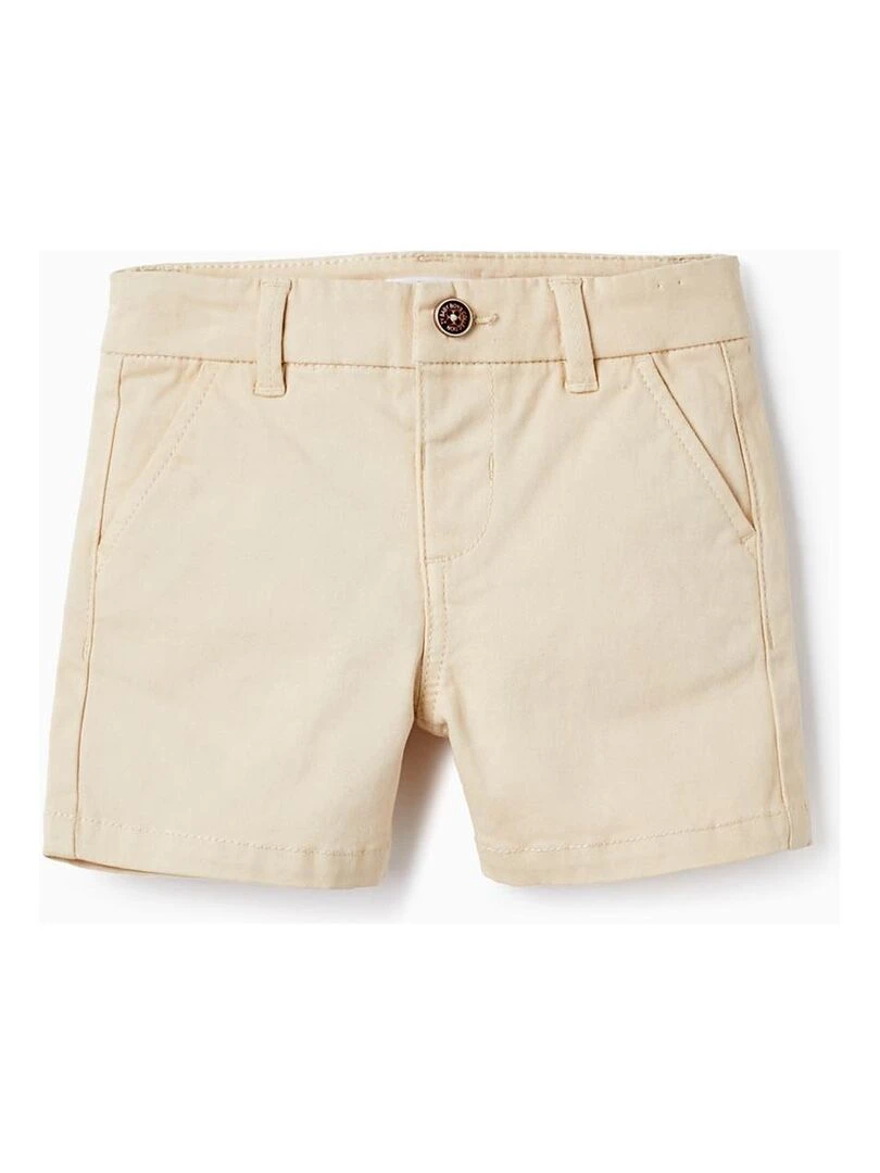 Shorts en sergé pour bébé garçon ATLANTIC COMPANY Beige clair