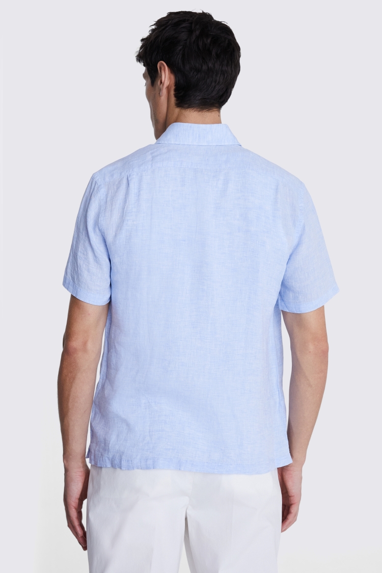 Cotton Linen Camel Stripe Shirt   Buy Online at Moss