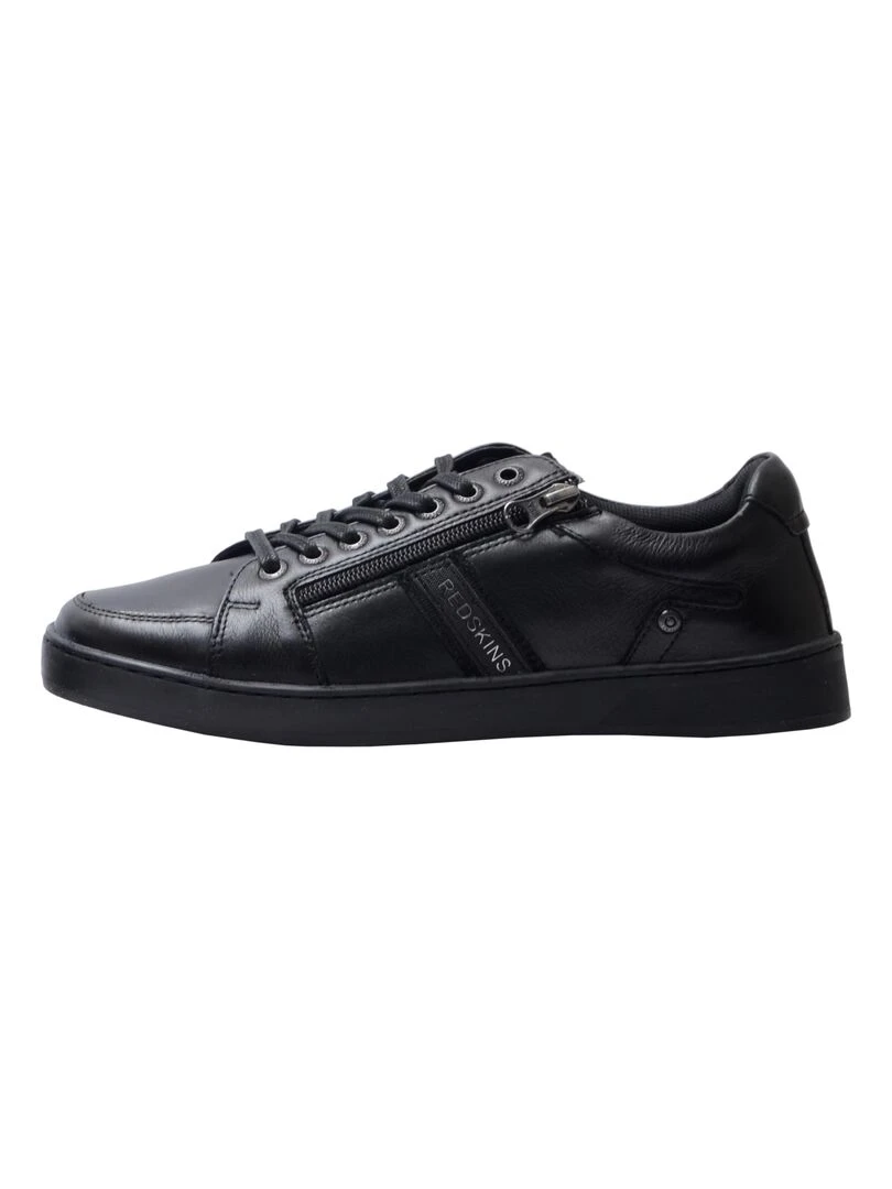 Basket Cuir Redskins Marial Noir