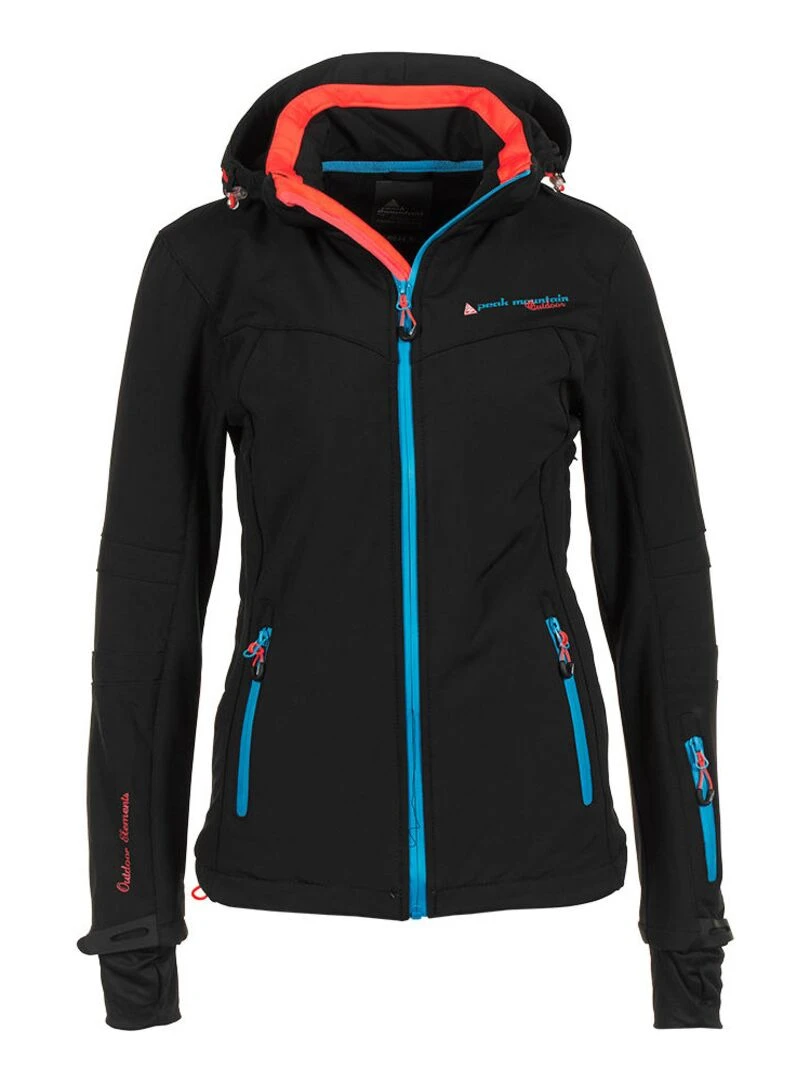 Blouson de ski femme AMARA Noir Bleu