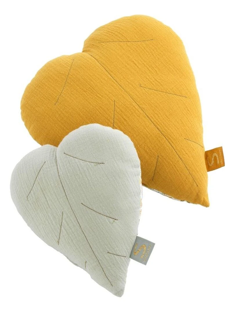 Coussin déco 26x23cm en coton vert tilleul   SAUTHON   Vert tilleul