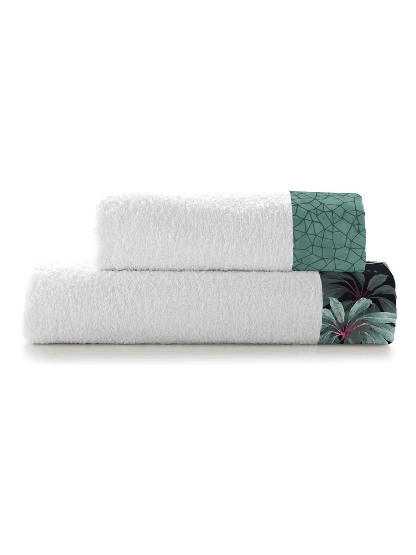 Lot de serviettes Ebony "Happyfriday" Blanc