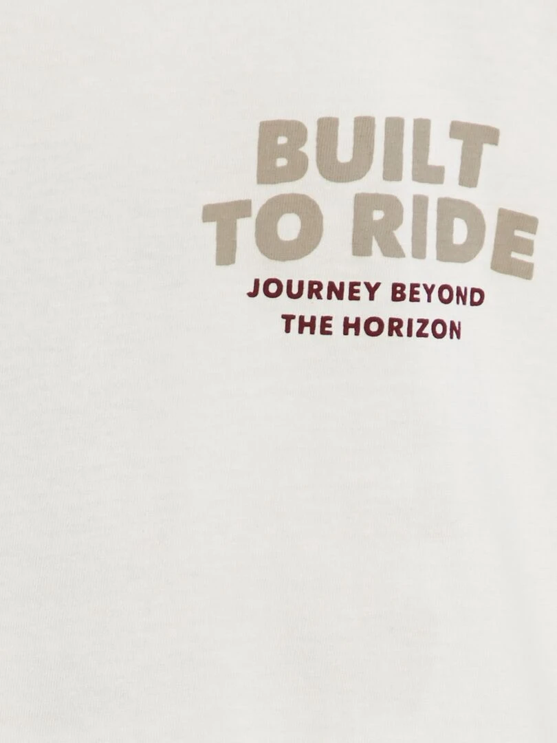 Tee shirt avec imprimé dos   Blanc