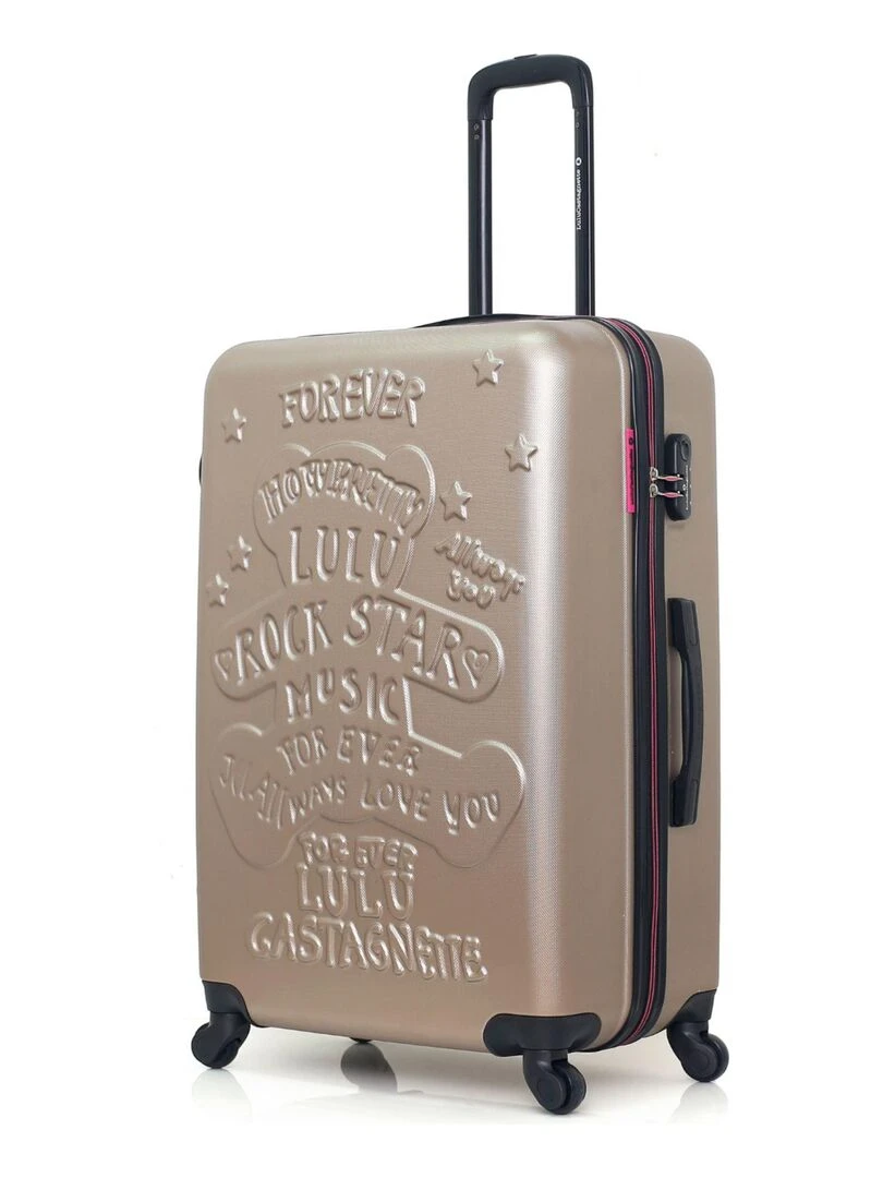 LULU CASTAGNETTE VALISE M LULU ROCK STAR Beige
