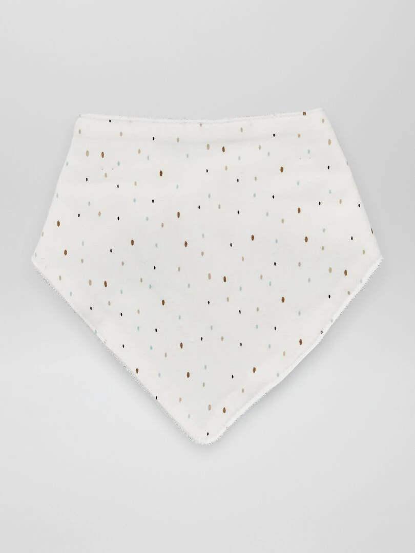 Lot de 3 bavoirs triangle   Beige