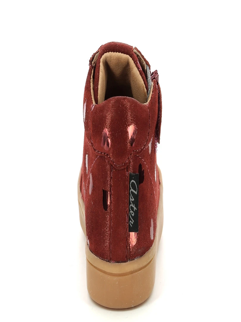 Baskets Hautes Fille Aster Wouhou Rouge