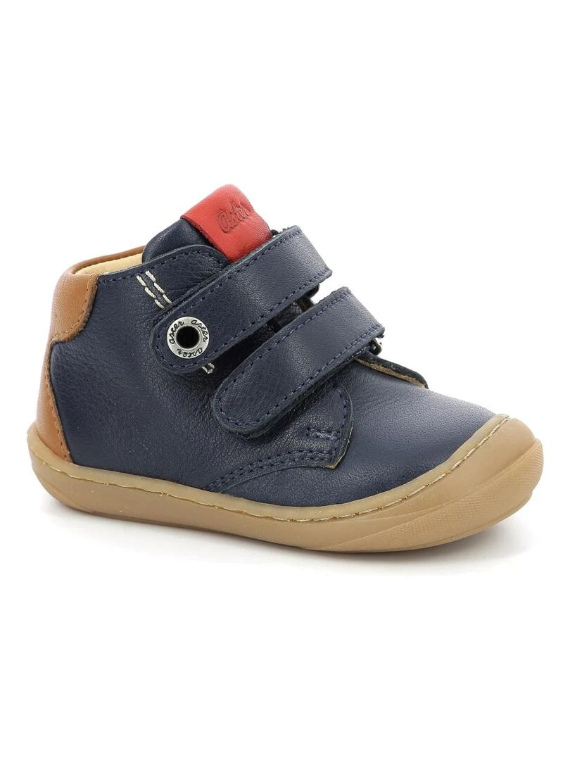 Bottillons Cuir Chyo Bleu marine