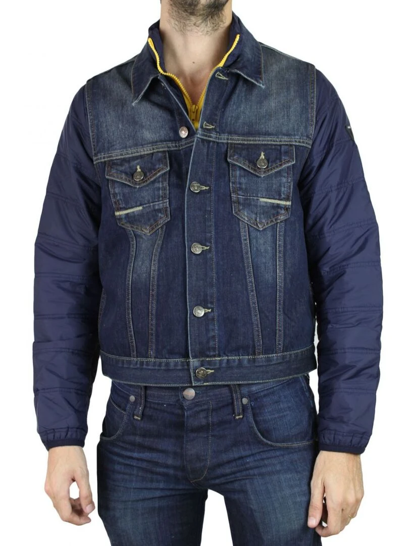 Veste en jean Kebello Bleu