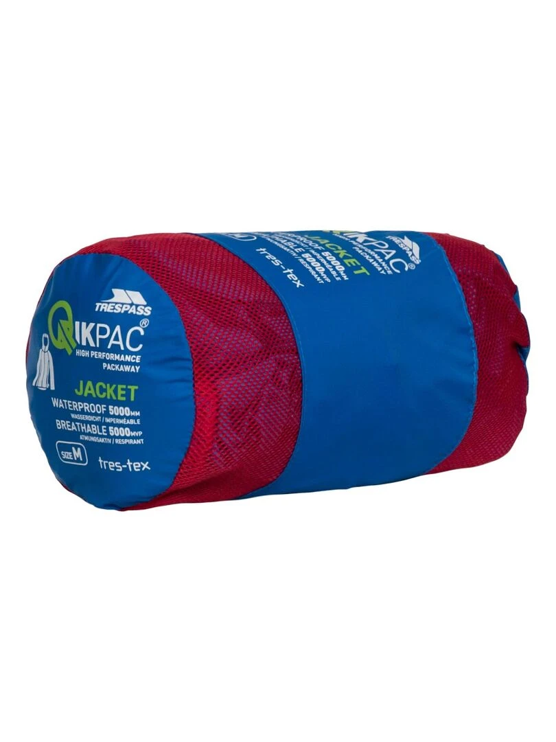 Trespass   Coupe vent pliable QIKPAC   Bleu Rouge