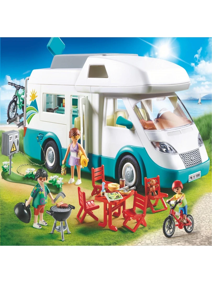 70088 'playmobil' Famille Et Camping car   N/A