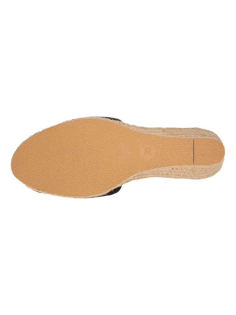 Espadrilles fermées Femme talon Noir   Noir