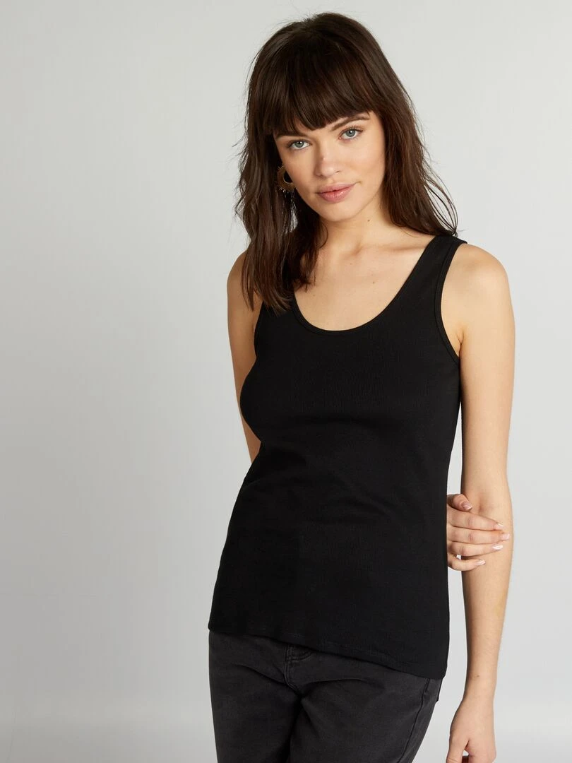 Débardeur sans manches   noir