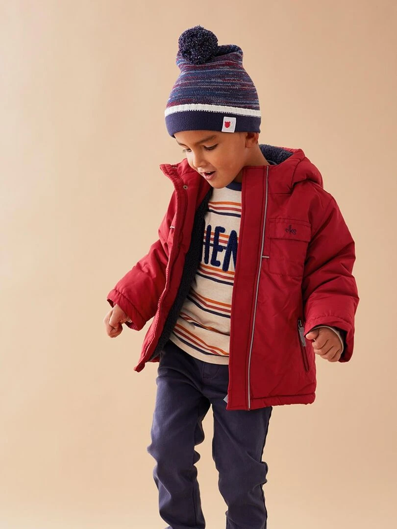 Manteau à capuche  brique   Noukie's   Rouge