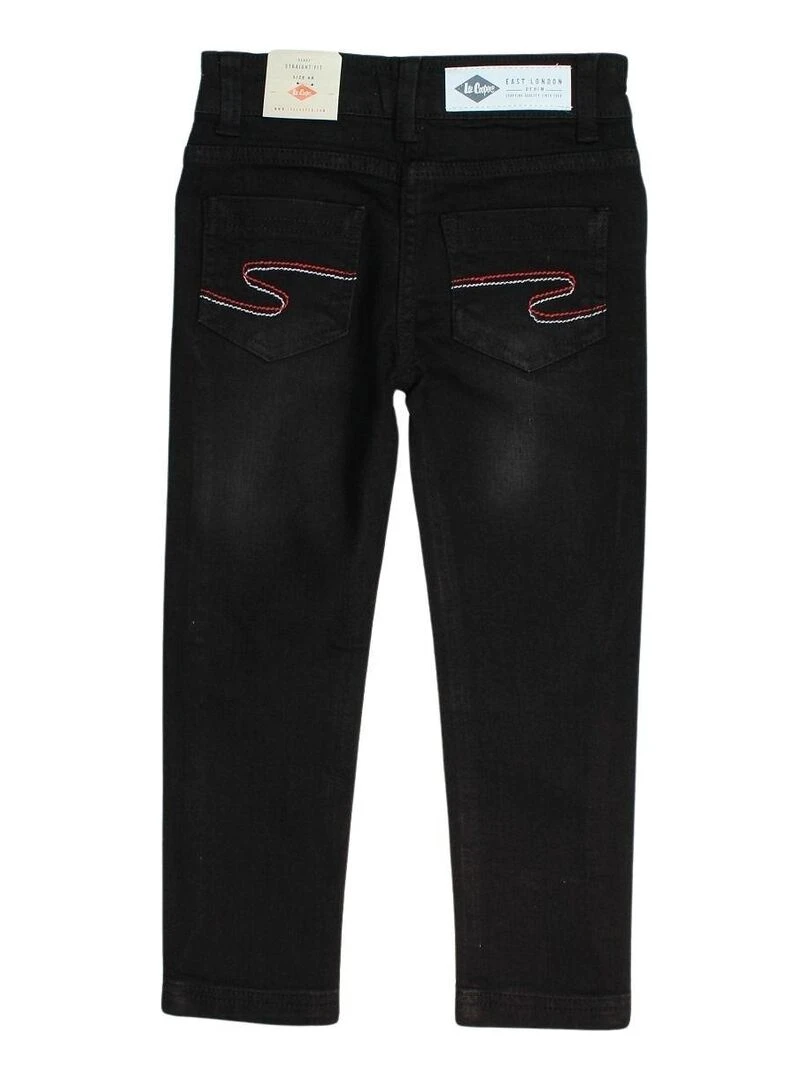 Lee Cooper Pantalon fille imprimé logo en coton Noir
