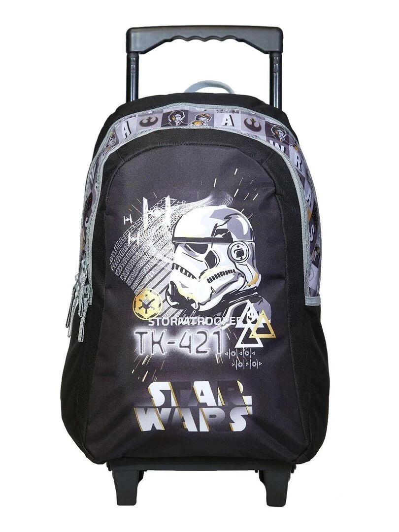 BAGTROTTER Sac à dos à roulettes Disney Star Wars Noir Noir